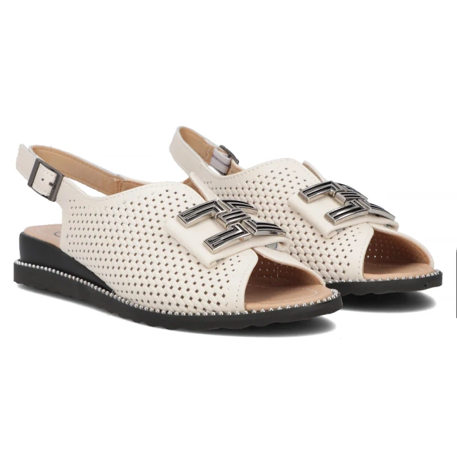Leather sandals Filippo DS6032/25 BE beige