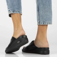 Leather flip-flops Filippo DK6146/24 BK black