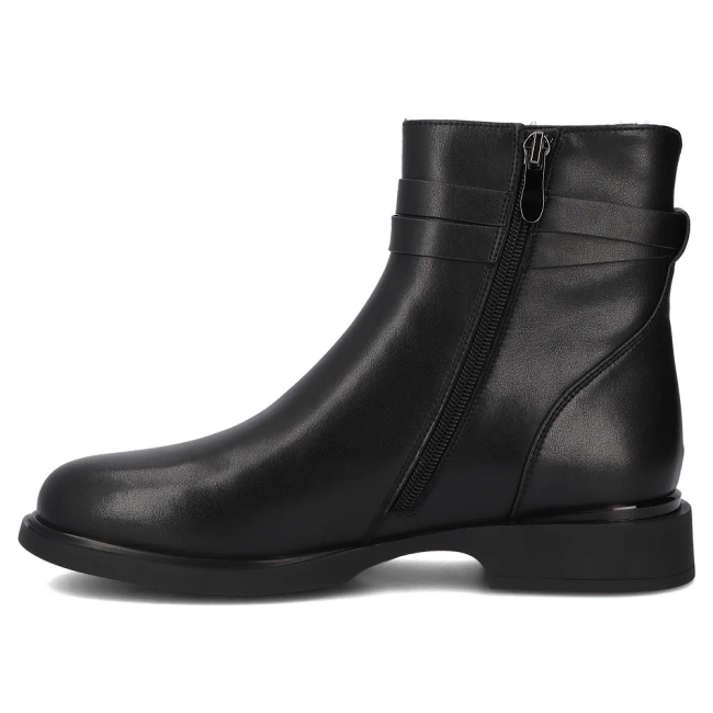 Leather ankle boots Filippo DBT7383/25 BK black