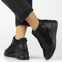 Leather ankle boots Filippo DBT7280/25 BK black