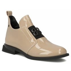 Skórzane botki Filippo DBT4763/25 BE beżowe