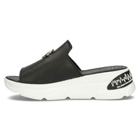 Skórzane klapki Filippo DK3872/22 BK czarne