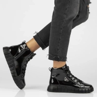 Leather boots Filippo DBT4146/25 BK black