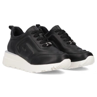 Leather sneakers Filippo DP6849/25 BK black