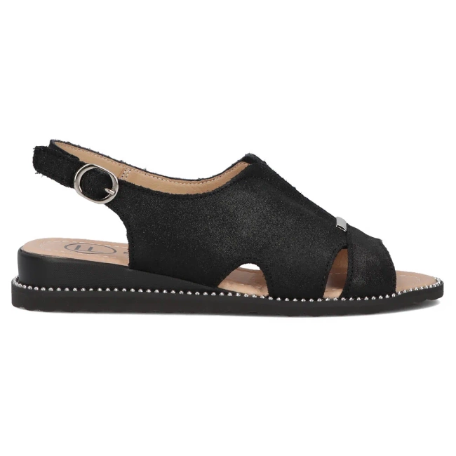 Leather sandals Filippo DS4470/25 BK black