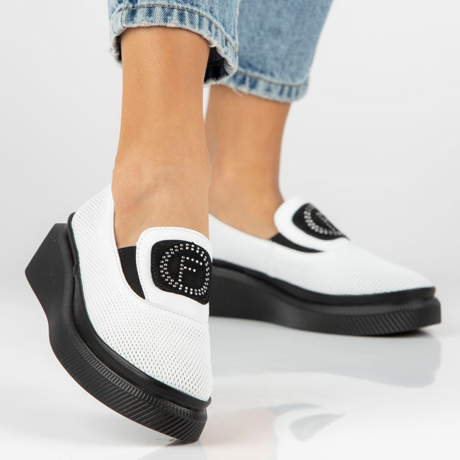 Leather shoes Filippo DP4572/23 WH white