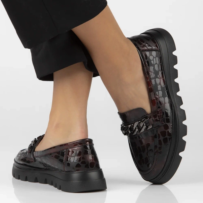 Leather shoes Filippo DP6467/24 BG maroon