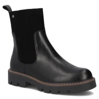 Skórzane botki Filippo DBT7260/25 BK czarne
