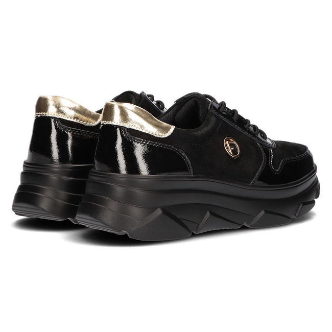 Leather Sneakers Filippo DP3185/22 BK black