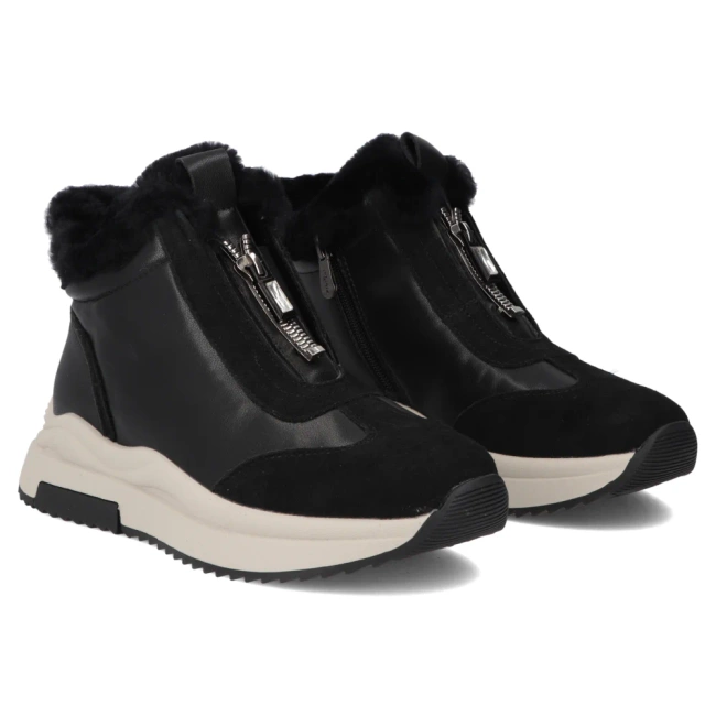 Leather ankle boots Filippo DBT7177/25 BK black