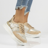Leather sneakers Filippo DP3691/22 BE GO beige