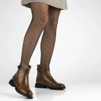 Leather ankle boots Filippo DBT7357/25 BR brown