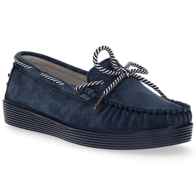 Leather shoes Filippo DP1200/20 NV navy blue