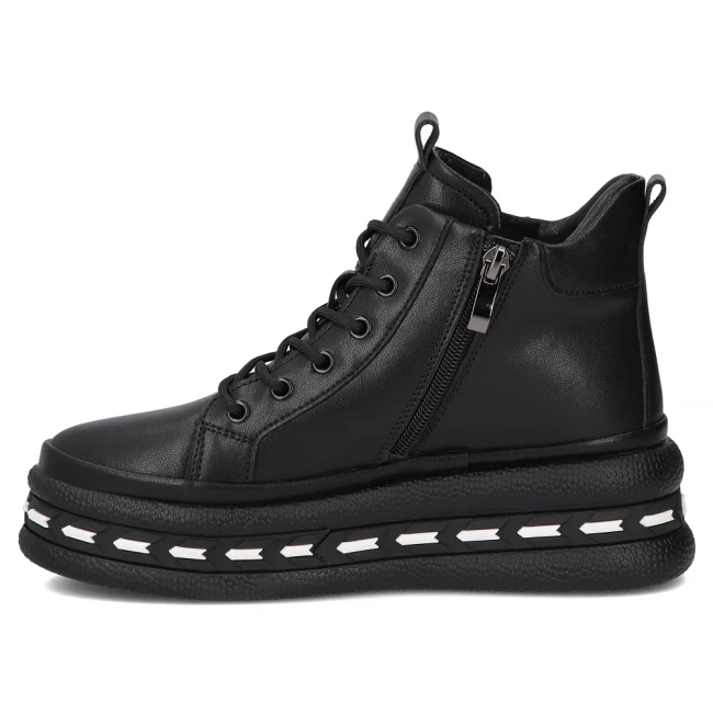 Leather ankle boots Filippo DBT7120/25 BK black
