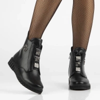 Leather ankle boots Filippo DBT6360/25 BK black