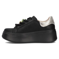 Leather sneakers Filippo DP6793/25 BK black