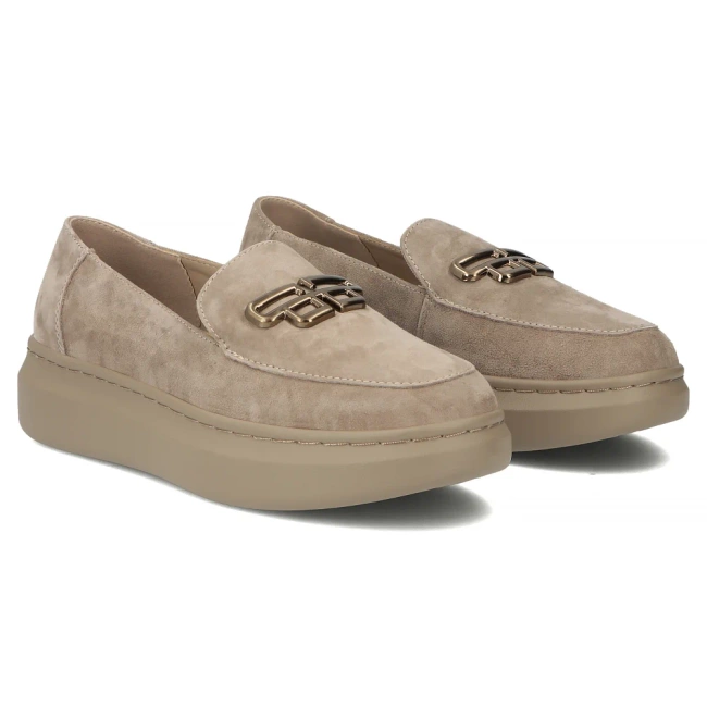 Leather shoes Filippo DP7216/25 BE beige