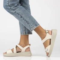 Leather sandals Filippo DS7043/25 BE beige