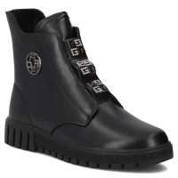 Leather ankle boots Filippo DBT6360/25 BK black