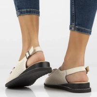 Leather sandals Filippo DS6032/25 BE beige