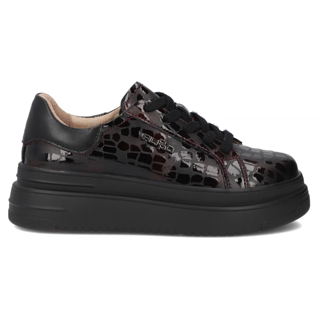 Leather sneakers Filippo DP7118/25 BG maroon