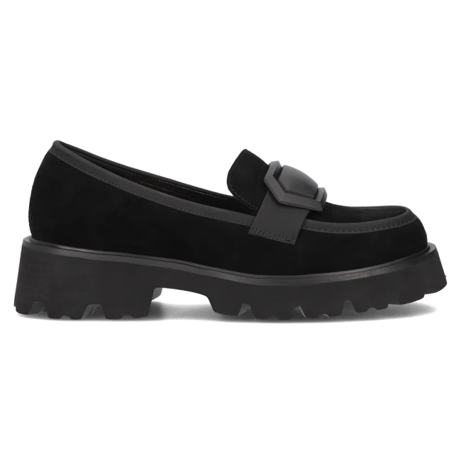 Skórzane lordsy Filippo DP6275/24 BK czarne