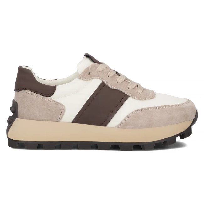 Leather sneakers Filippo DP6498/24 BE beige