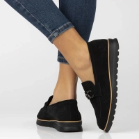 Skórzane półbuty Filippo DP6851/25 BK czarne