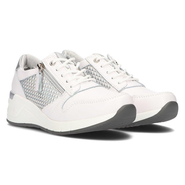 Skórzane Sneakersy Filippo DP2052/21 WH białe