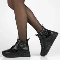 Skórzane botki na platformie Filippo DBT7278/25 GE