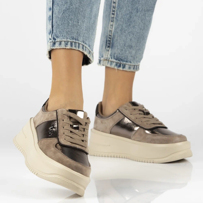 Leather shoes Filippo DP7124/25 TP Beige