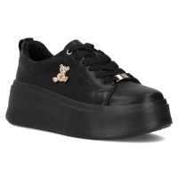 Leather sneakers Filippo DP6246/24 BK black