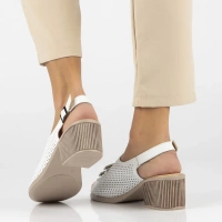 Leather sandals Filippo DS6033/25 WH white