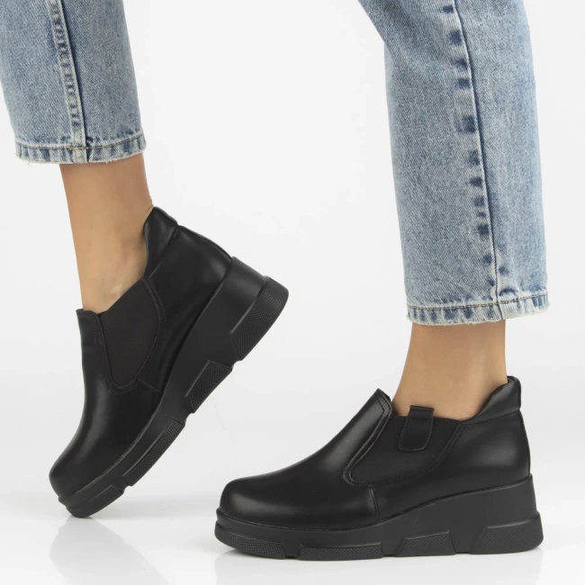 Leather ankle boots Filippo DBT7164/25 BK black