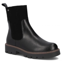 Skórzane botki Filippo DBT7260/25 BK czarne