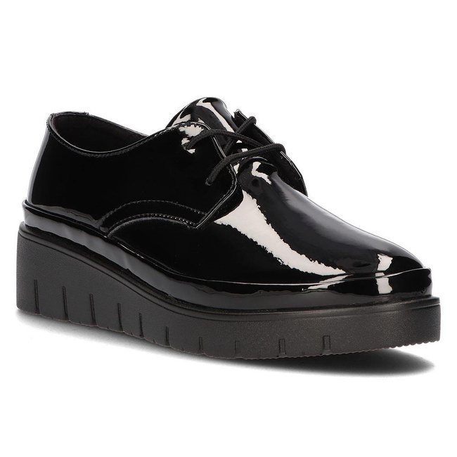 Skórzane półbuty Filippo DP3025/21 BK czarne