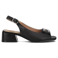 Leather sandals Filippo DS6986/25 BK black