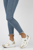 Leather Sneakers Filippo DP3547/22 WH GO white