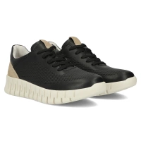 Leather sneakers Filippo DP6035/24 BK black