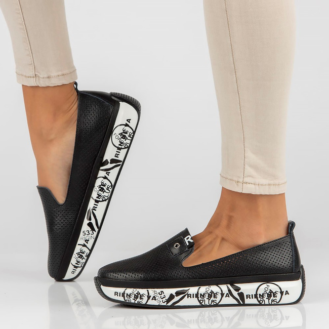 Leather shoes Filippo DP4409/23 BK black