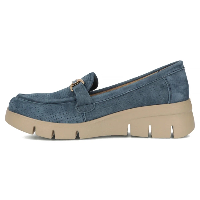 Leather shoes Filippo DP7002/25 BL blue