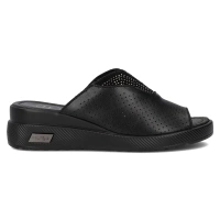 Leather flip-flops Filippo DK6146/24 BK black