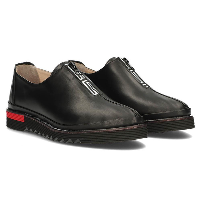 Leather shoes Filippo DP3916/22 BK black