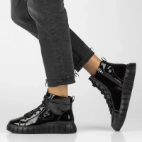 Leather boots Filippo DBT4146/25 BK black