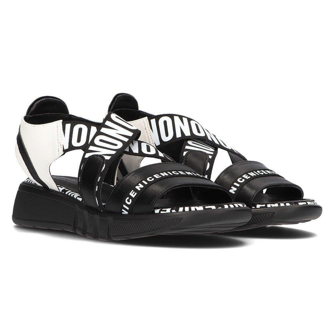 Wedge sandals Filippo DS2317/21 BK black