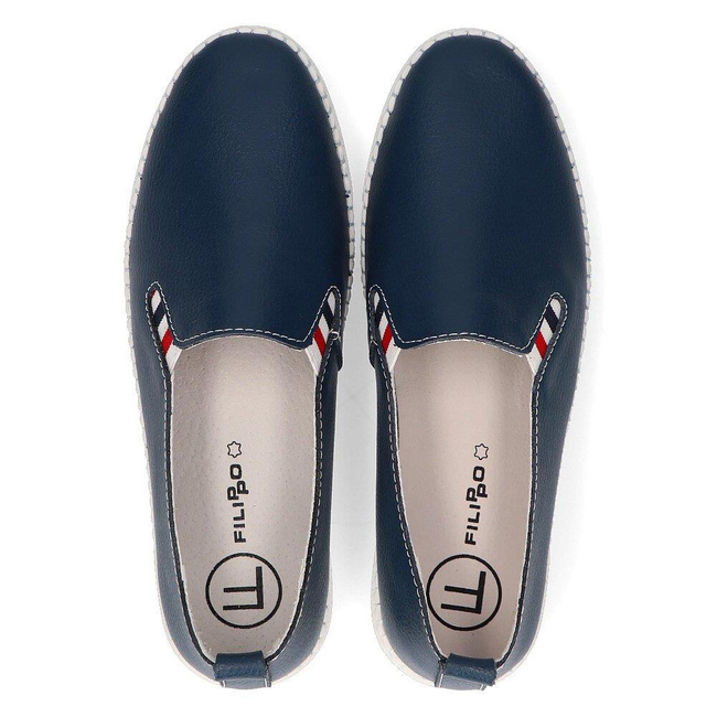 Leather shoes FILIPPO DP066/21 NV navy blue