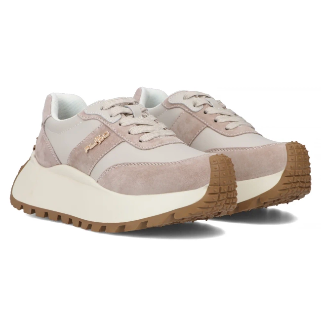Leather sneakers Filippo DP6785/25 BE beige