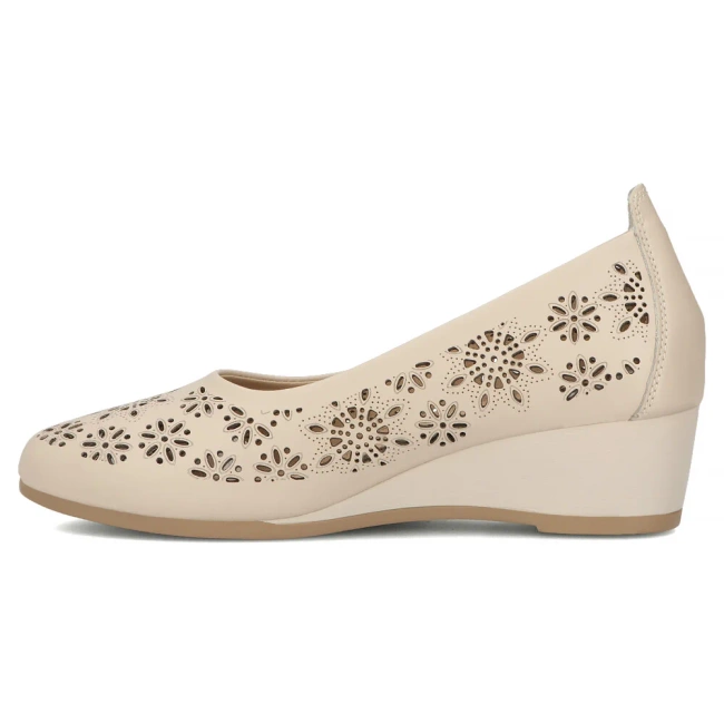 Leather shoes DP6864/25 BE beige