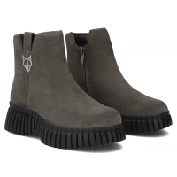 Leather ankle boots Filippo DBT7274/25 GR grey