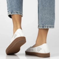 Leather shoes Filippo DP6831/25 WH white